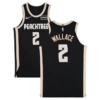 Keaton Wallace Atlanta Hawks Game-Used #2 Black Nike City Edition Jersey vs. Los Angeles Clippers on December 3, 2025 - Size 48+4