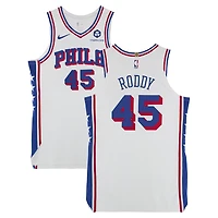 David Roddy Philadelphia 76ers Player-Issued #45 White Nike Jersey from the 2024-25 NBA Season - Size 50+4