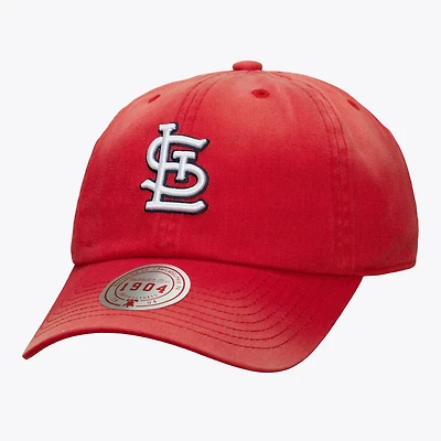 Unisex Mitchell & Ness Red St. Louis Cardinals 1904 Soft Wash Adjustable Hat