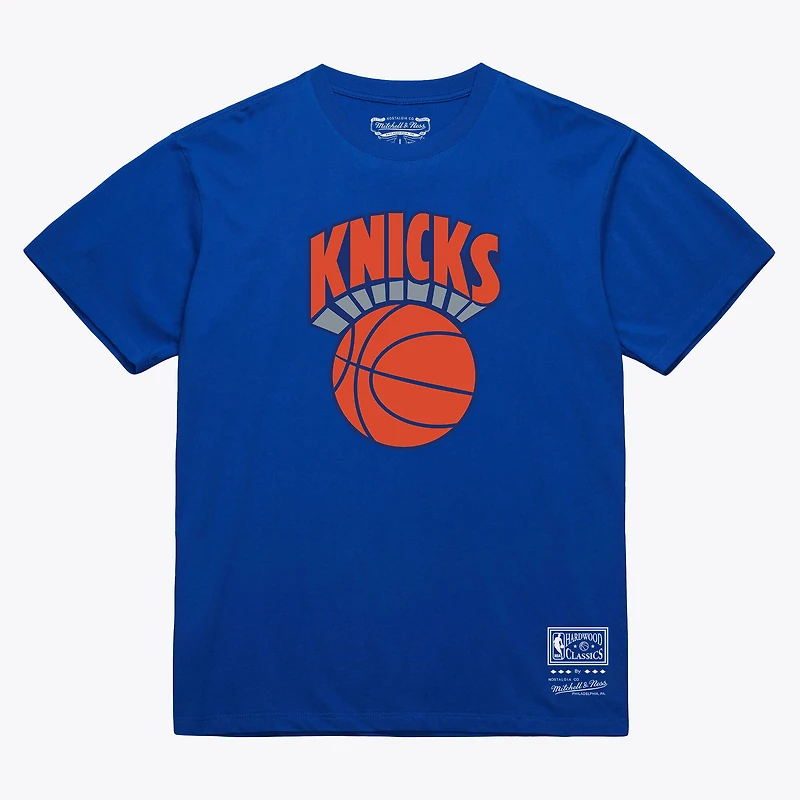 Unisex Mitchell & Ness Royal New York Knicks Hardwood Classics Arch T-Shirt