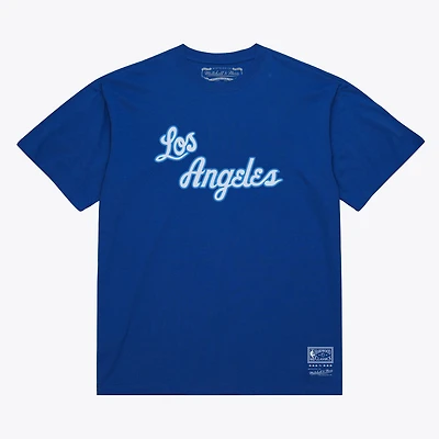 Unisex Mitchell & Ness  Royal Los Angeles Lakers Hardwood Classics Arch T-Shirt