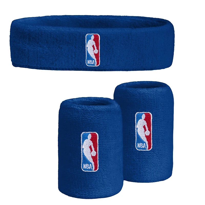 NBA Royal 3-Pack Headband & Wristband Combo Set