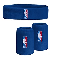 NBA Royal 3-Pack Headband & Wristband Combo Set