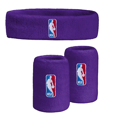 NBA Purple 3-Pack Headband & Wristband Combo Set