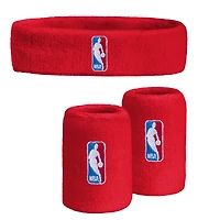 NBA Red 3-Pack Headband & Wristband Combo Set