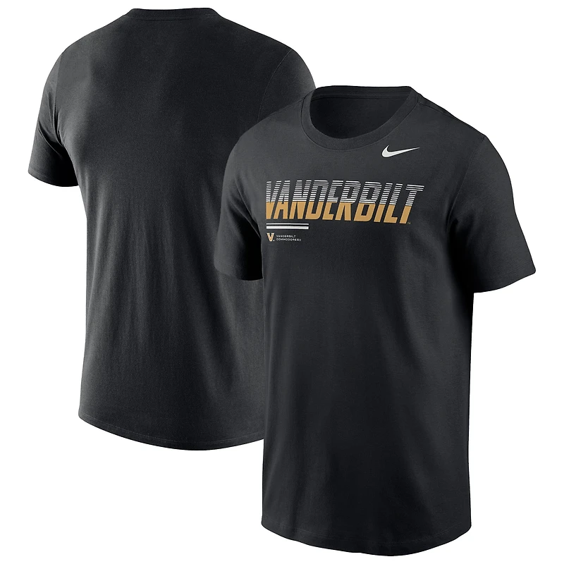 Men's Nike Black Vanderbilt Commodores 2026 Sideline Wordmark Legend Dri-FIT T-Shirt