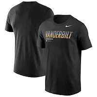Men's Nike Black Vanderbilt Commodores 2026 Sideline Wordmark Legend Dri-FIT T-Shirt