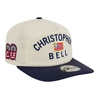 Men's New Era  Cream/Navy Christopher Bell Flag 19TWENTY Adjustable Hat