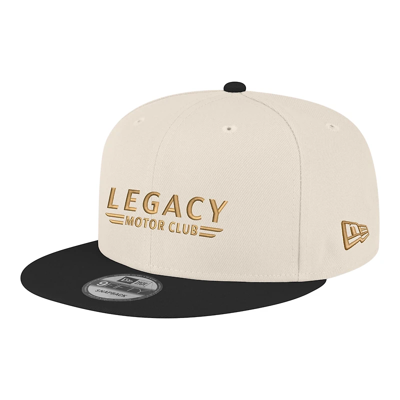 Men's New Era Cream/Black Legacy Motor Club 9FIFTY Snapback Hat