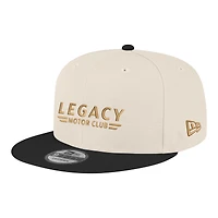 Men's New Era  Cream/Black Legacy Motor Club 9FIFTY Snapback Hat