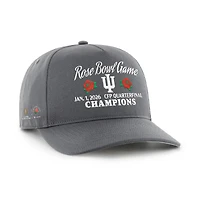 Men's '47 Charcoal Indiana Hoosiers College Football Playoff 2026 Rose Bowl Champions Hitch Adjustable Hat