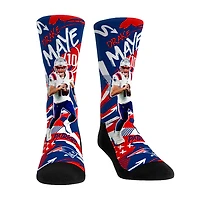 Youth Rock Em Socks Drake Maye New England Patriots Playmaker Crew Socks