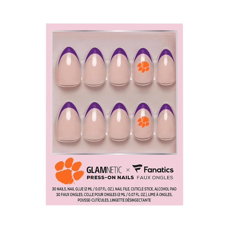 Glamnetic x Fanatics  Clemson Tigers Nail Kit