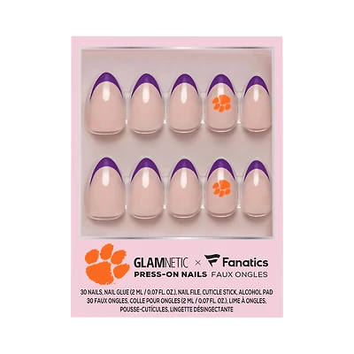 Glamnetic x Fanatics  Clemson Tigers Nail Kit
