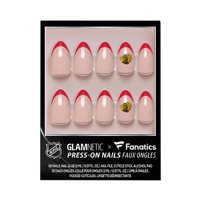 Glamnetic x Fanatics  Chicago Blackhawks Nail Kit