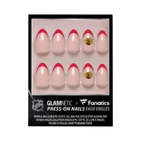 Glamnetic x Fanatics  Chicago Blackhawks Nail Kit
