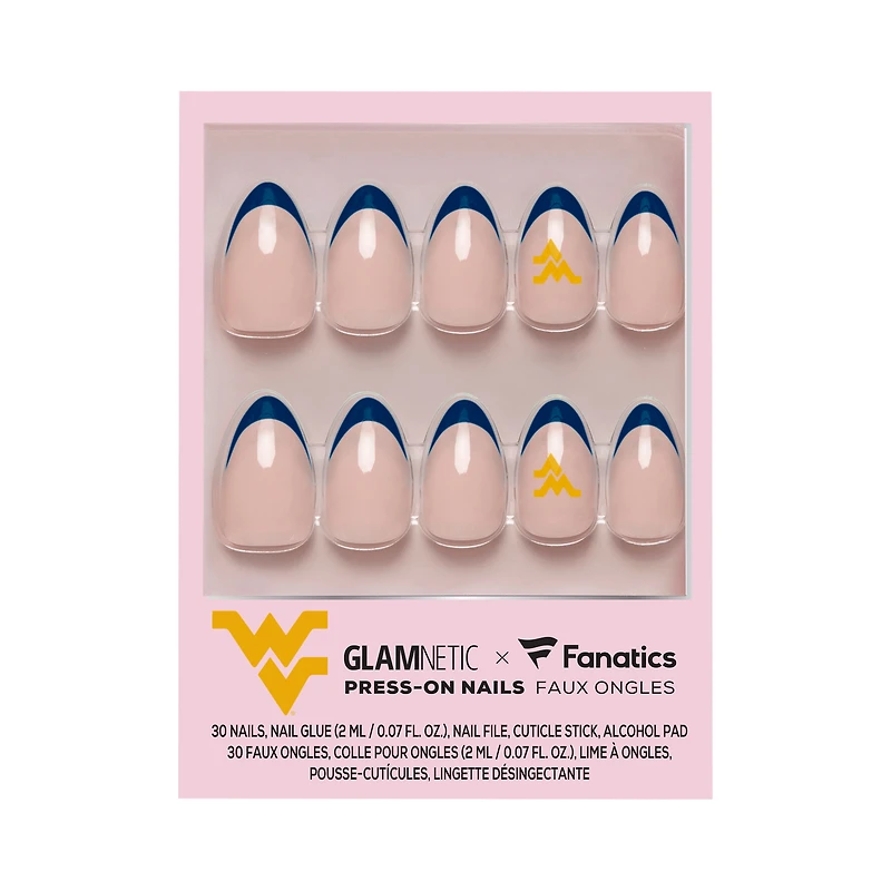 Glamnetic x Fanatics  West Virginia Mountaineers Nail Kit