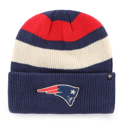Men's '47  Navy New England Patriots Clubhouse Jennings Cuffed Knit Hat
