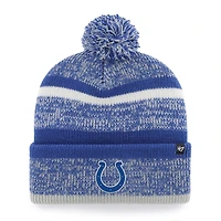 Men's '47  Royal Indianapolis Colts Northward Cuffed Knit Hat with Pom