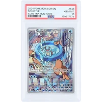 Squirtle 2024 Pokemon Stellar Crown Illustration Rare #148 PSA Authenticated 10 Card