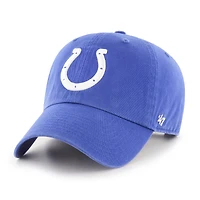 Men's '47  Royal Indianapolis Colts Primary Logo Cleanup Adjustable Hat