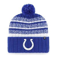 Men's '47  Royal/White Indianapolis Colts Tavern Cuffed Knit Hat with Pom