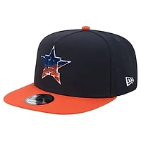 Men's New Era Navy/Orange Houston Astros Chenille Gradient A-Frame 9FIFTY Snapback Hat