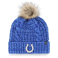 Women's '47  Royal Indianapolis Colts Meeko Cuffed Knit Hat with Pom