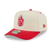 Men's New Era White Portland Fire Wordmark 9FIFTY A-Frame Snapback Hat