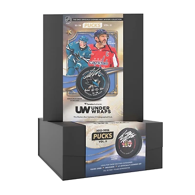 2025-26 Under Wraps Autographed NHL Pucks Volume II - Single Mystery Box
