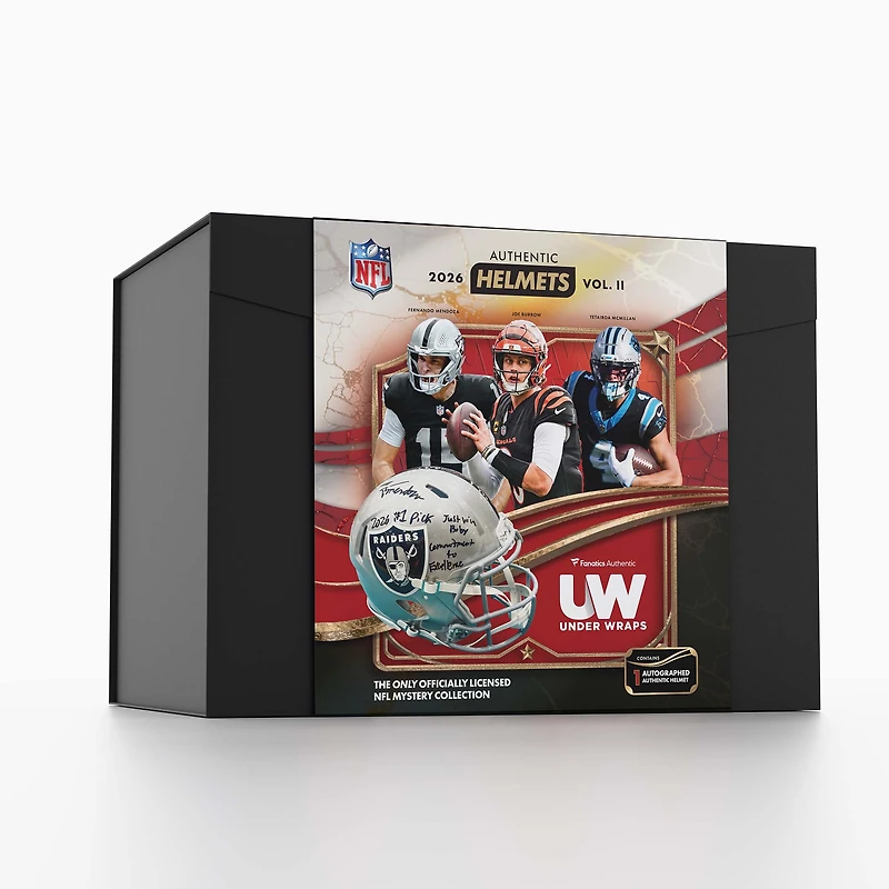 2026 Under Wraps Autographed NFL Authentic Helmets Vol. II - Single Mystery Box
