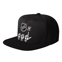Men's Starter Black NHL ASL Snapback Hat