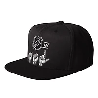 Men's Starter Black NHL ASL Snapback Hat