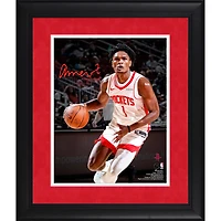 Amen Thompson Houston Rockets Facsimile Signature Framed 11" x 14" Spotlight Photograph