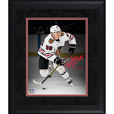 Connor Bedard Chicago Blackhawks Facsimile Signature Framed 11" x 14" Spotlight Photograph
