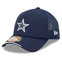 Men's New Era Navy Dallas Cowboys 2026 Sideline Apex 9FORTY Adjustable Trucker Hat