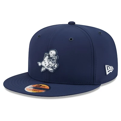 Men's New Era Navy Dallas Cowboys 2026 Sideline Throwback 9FIFTY Snapback Hat