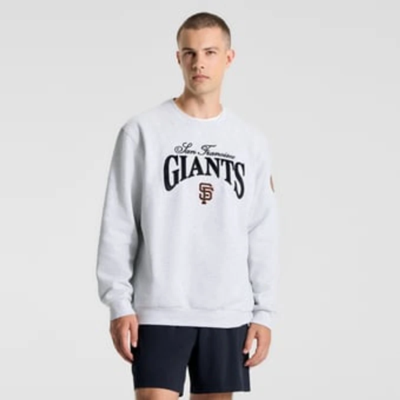 Men's lululemon Heathered Core Ultra Light Grey San Francisco Giants Steady State Sweatshirt