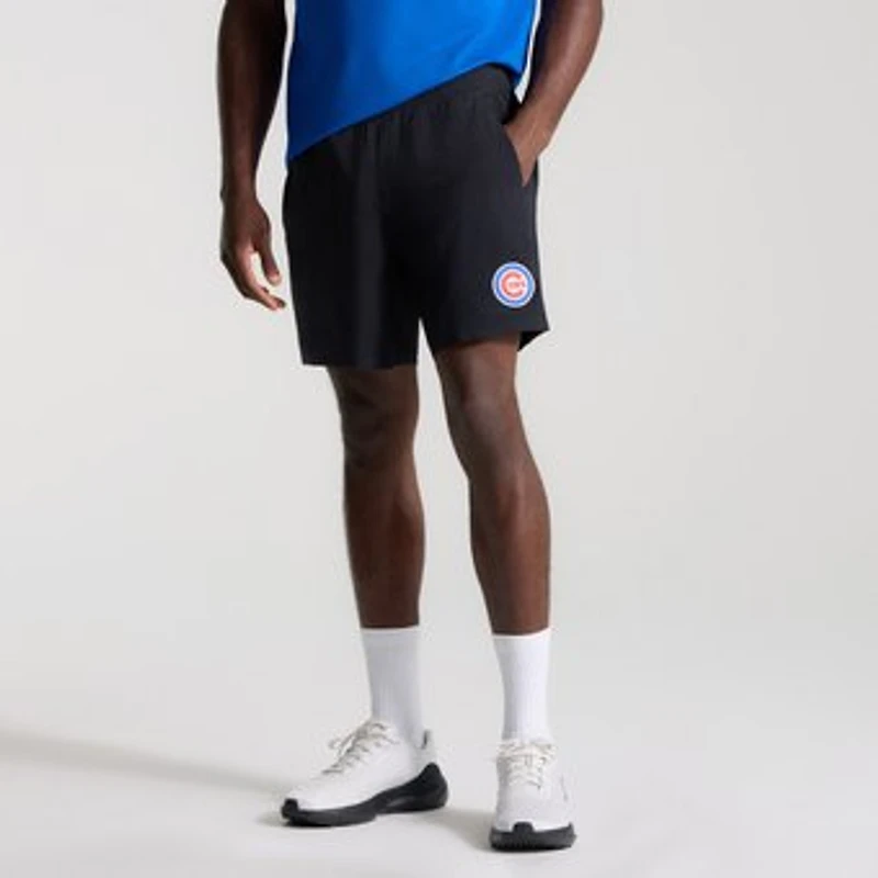 Men's lululemon Black Chicago Cubs Pace Breaker Linerless Shorts 7"