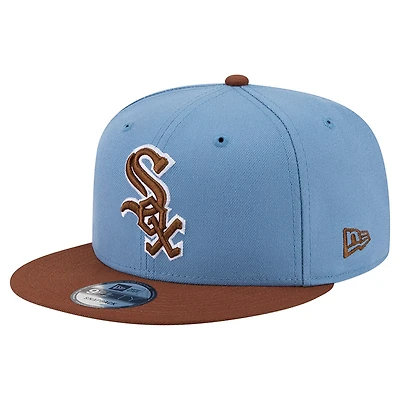 Men's New Era Light Blue/Brown Chicago White Sox Color Pack 9FIFTY Snapback Hat