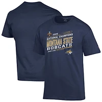 Unisex Champion  Navy Montana State Bobcats 2025 NCAA FCS Football National Champions T-Shirt