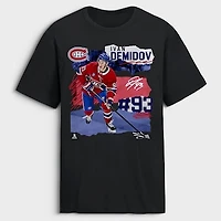 Men's Ivan Demidov Black Montreal Canadiens Fresh Ice T-Shirt