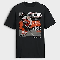 Men's Matvei Michkov Black Philadelphia Flyers Fresh Ice T-Shirt