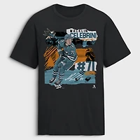 Men's Macklin Celebrini Black San Jose Sharks Fresh Ice T-Shirt
