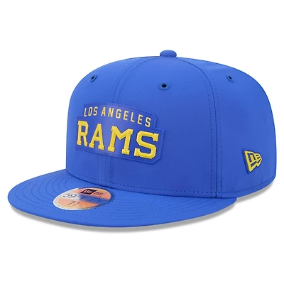 Men's New Era Royal Los Angeles Rams 2026 Sideline Throwback 59FIFTY Fitted Hat