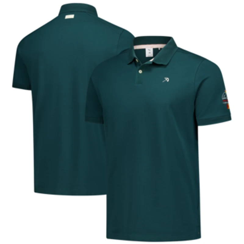 Men's Puma Forest Green Arnold Palmer Invitational Modalon Tri-Blend Polo