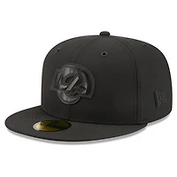 Men's New Era Black Los Angeles Rams 2026 Sideline 59FIFTY Fitted Hat