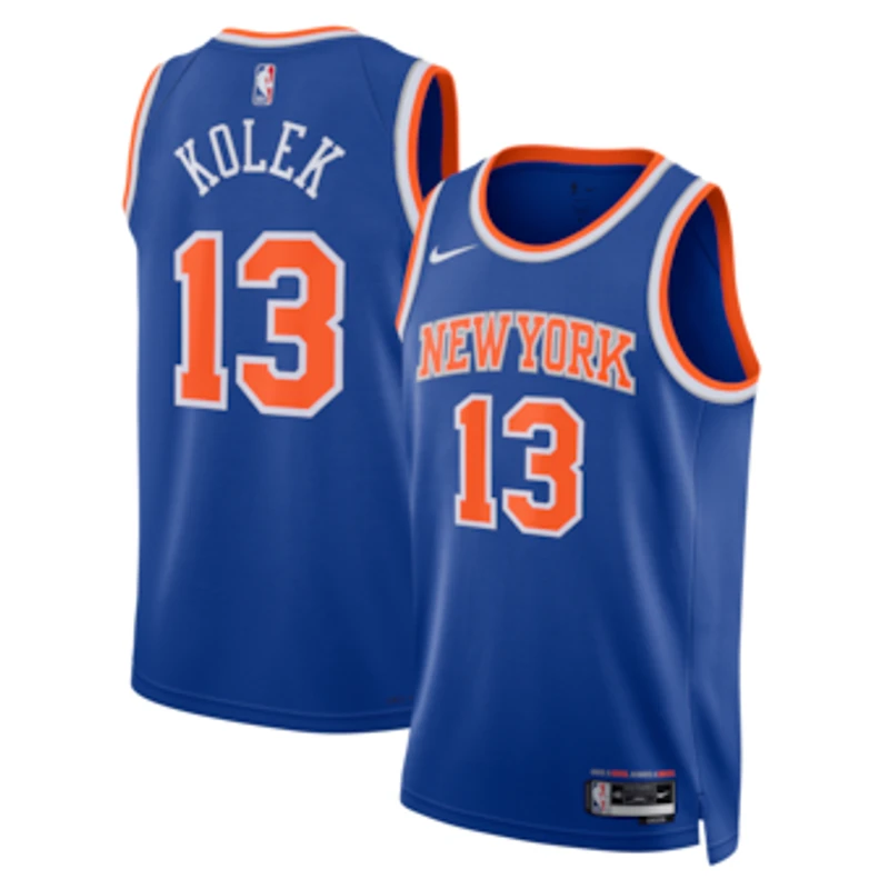 Unisex Nike Tyler Kolek Blue New York Knicks Swingman Jersey - Icon Edition