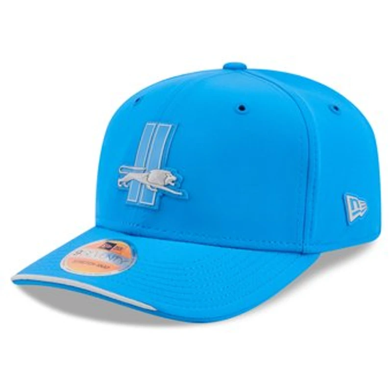 Men's New Era Blue Detroit Lions 2026 Sideline Throwback 9SEVENTY Adjustable Hat