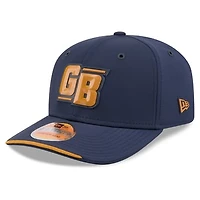 Men's New Era Blue Green Bay Packers 2026 Sideline Throwback 9SEVENTY Adjustable Hat